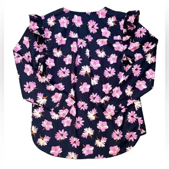 NWT Free Assembly Floral Long Sleeve Blouse - Picture 5 of 5